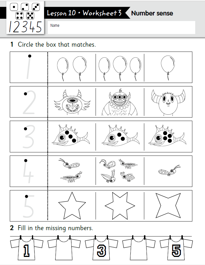 Nursery Maths Worksheet Preschool Math Worksheets Superstar