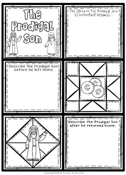 Parable The Prodigal Son Forgiving Father Quilt Templates TpT