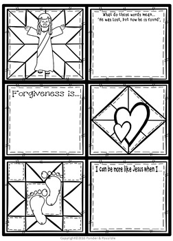 Parable The Prodigal Son Forgiving Father Quilt Templates TpT
