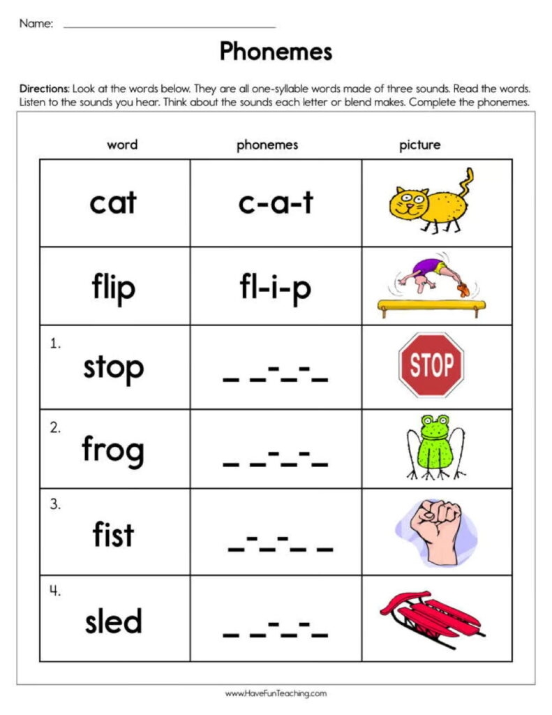 Phonics Worksheets Have Fun Teaching