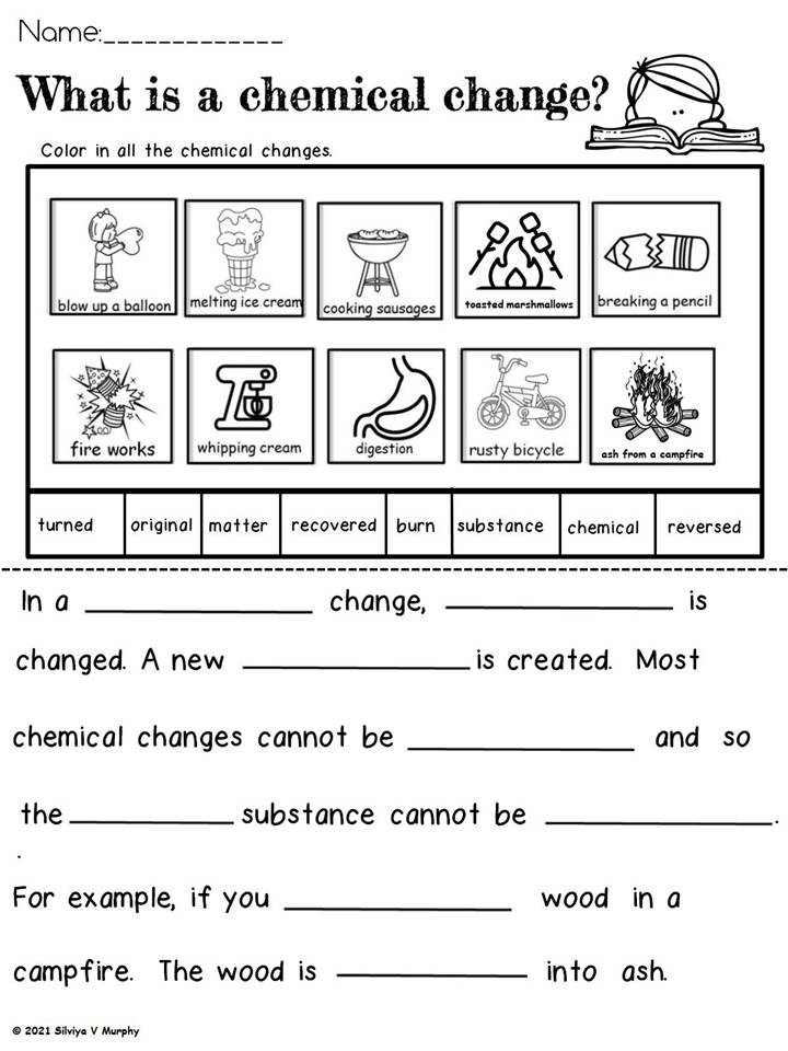 Physical Or Chemical Change Worksheets Made By Teachers