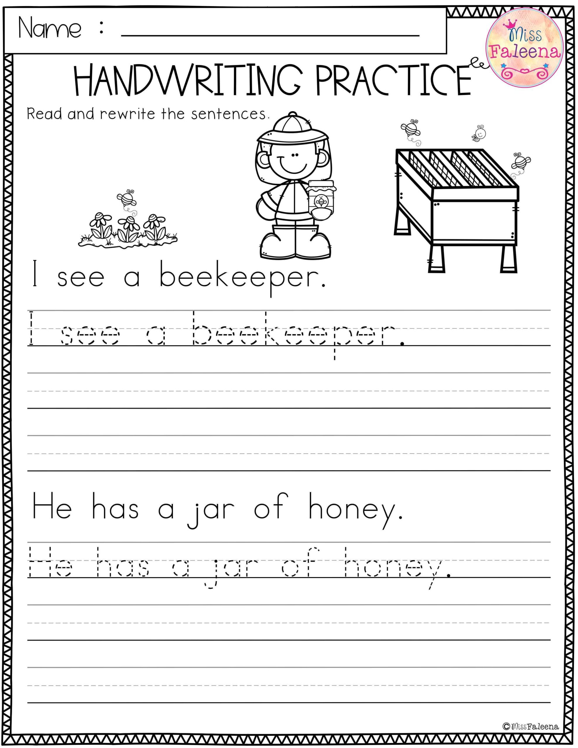 Second Grade Writing Worksheet