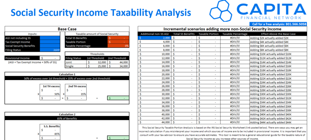 Social Security Taxability Analysis 90 Days From Retirement 