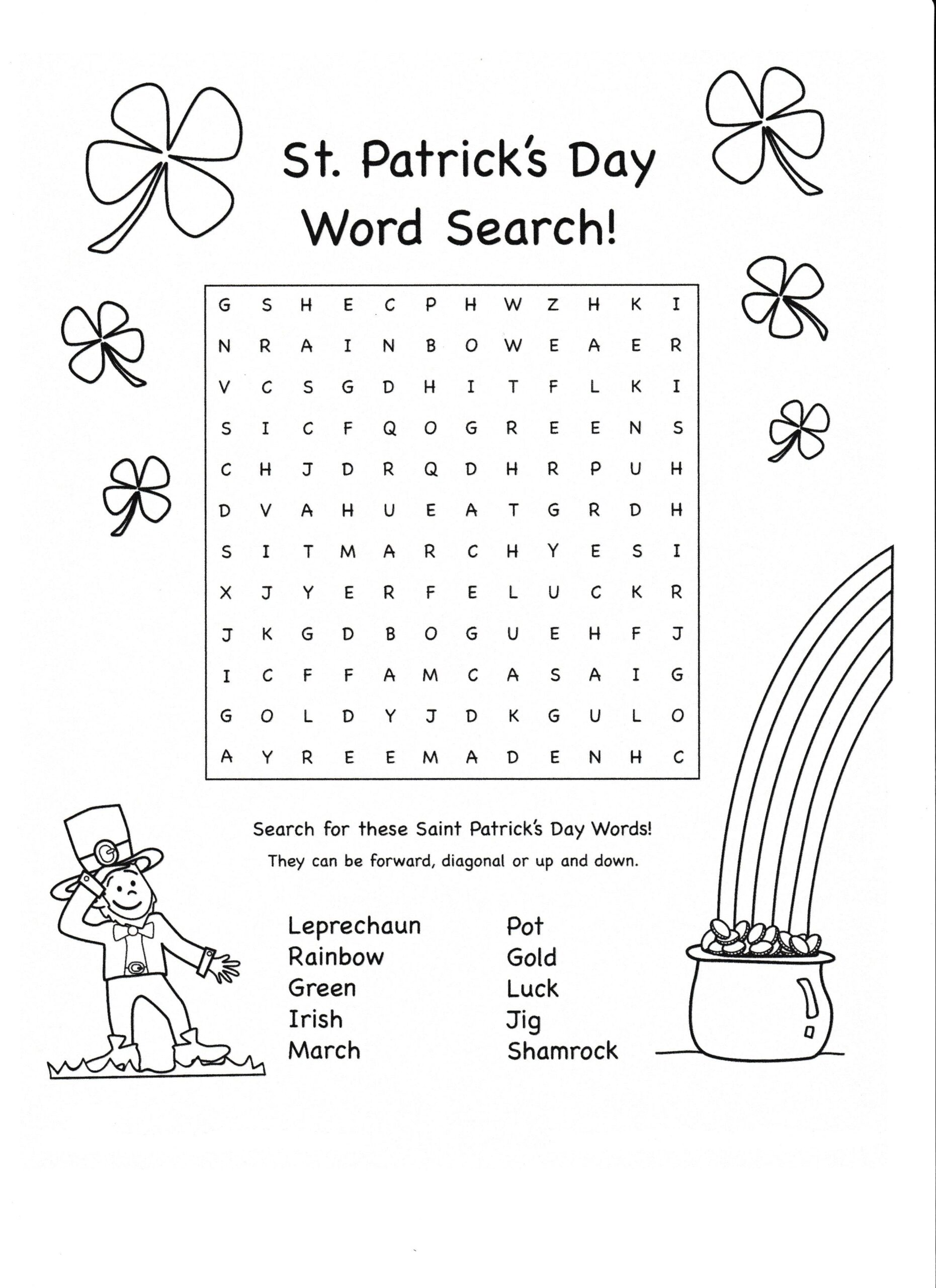 St Patricks Day Worksheet