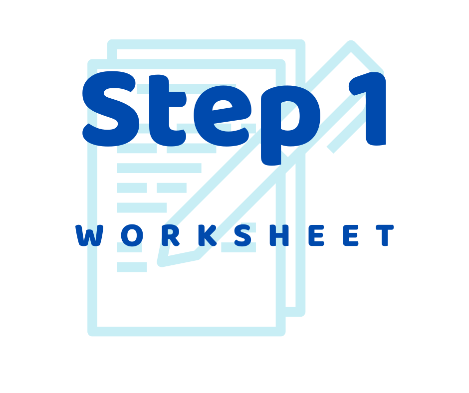 Step 1 Alcoholics Anonymous AA Worksheet And Guide Sober Speak