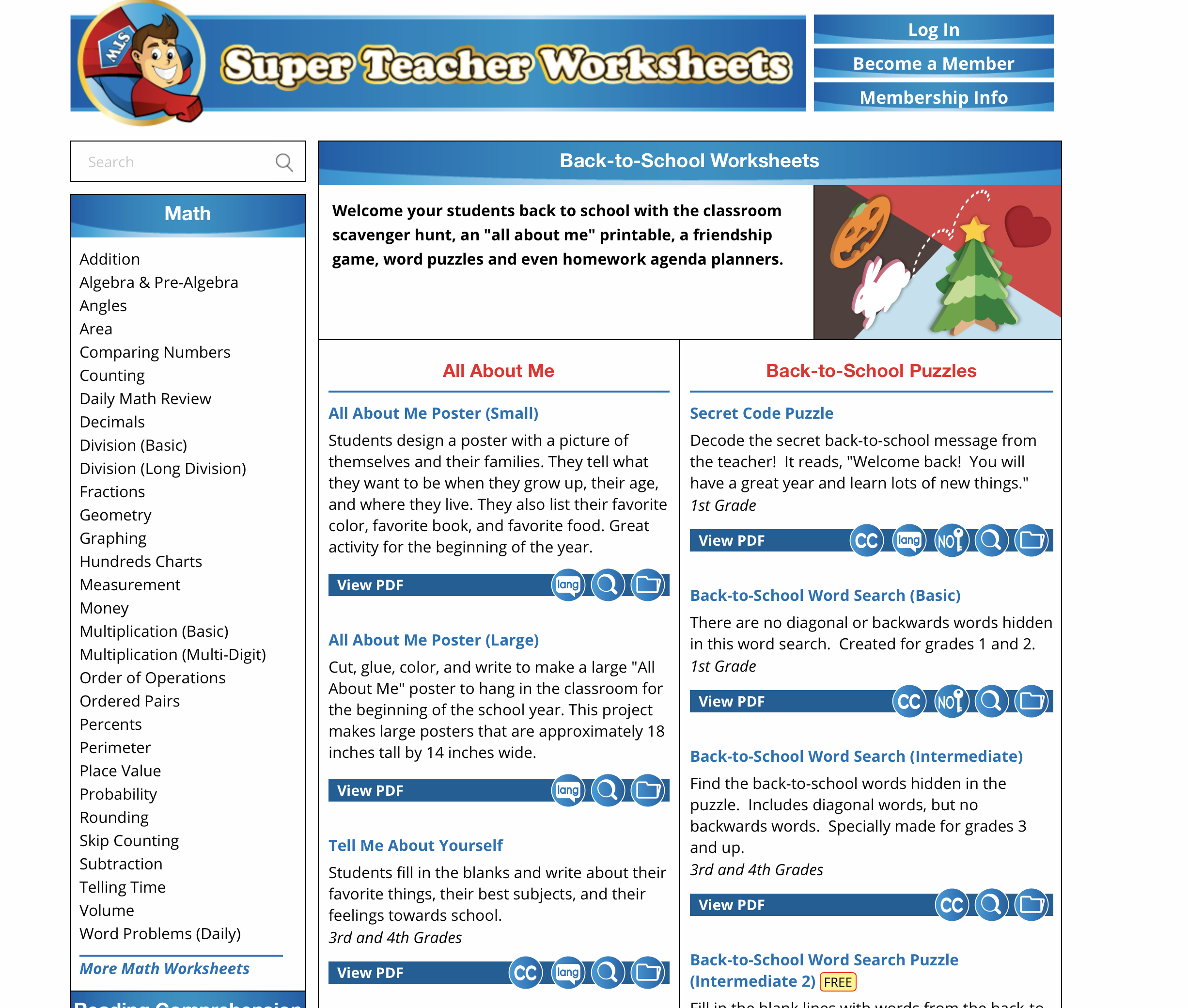 Super Teacher Worksheets With Answers