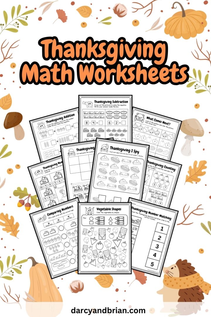 Thanksgiving Math Worksheets Free Printables For Kids