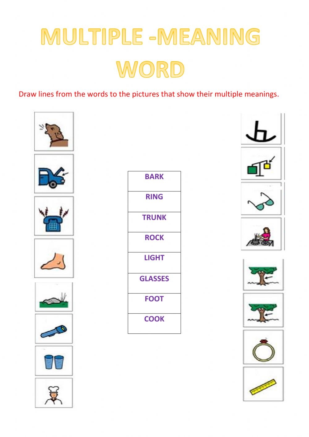 Ultimate Guide To Multiple Meaning Words Worksheets Worksheet Wonders