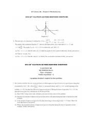 Unit 4 FRQ Review Day Worksheet pdf AP Calculus AB Chapter 4 FRQ