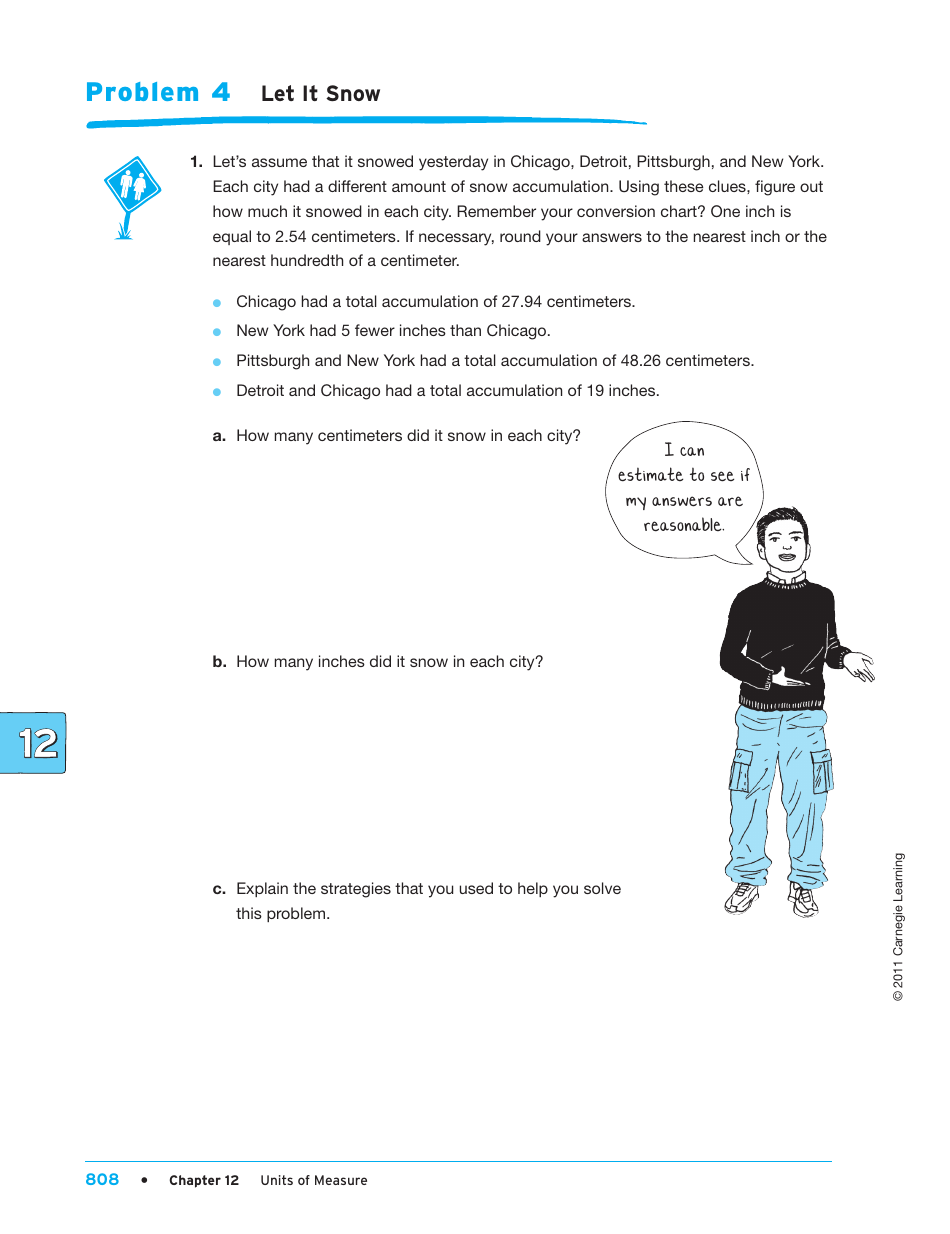 Units Of Measure Worksheet Carnegie Learning Download Printable PDF