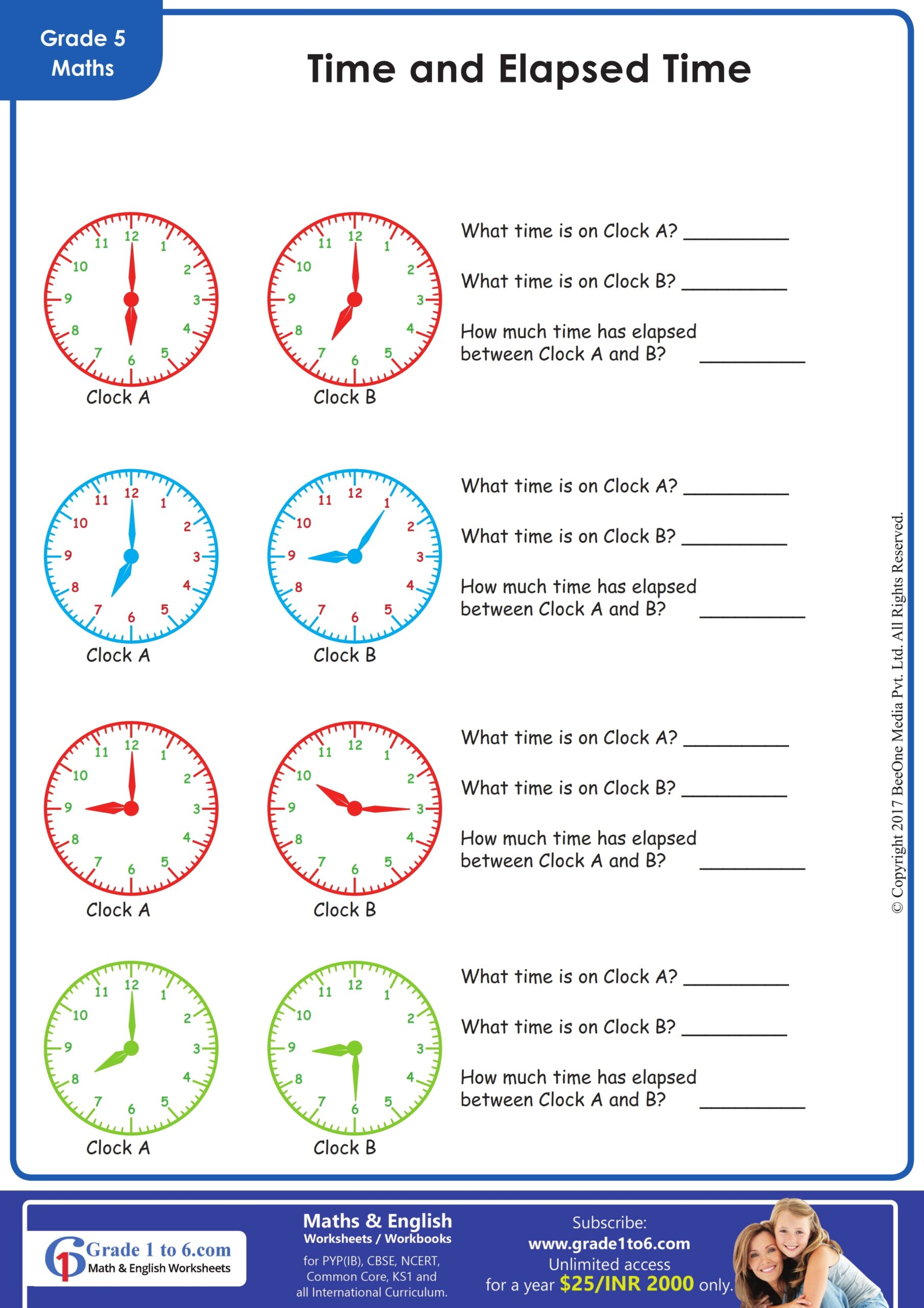 Unlocking Time The Indispensable Role Of Elapsed Time Worksheets