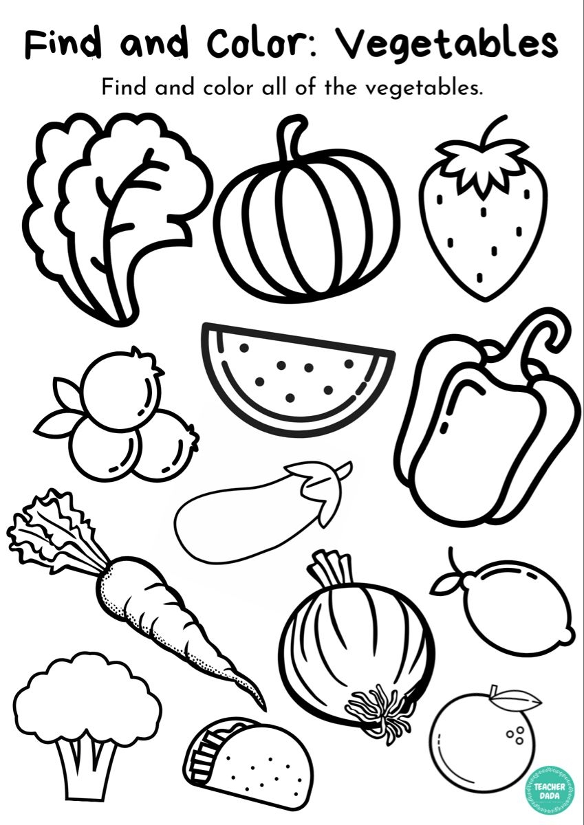 Vegetable Coloring