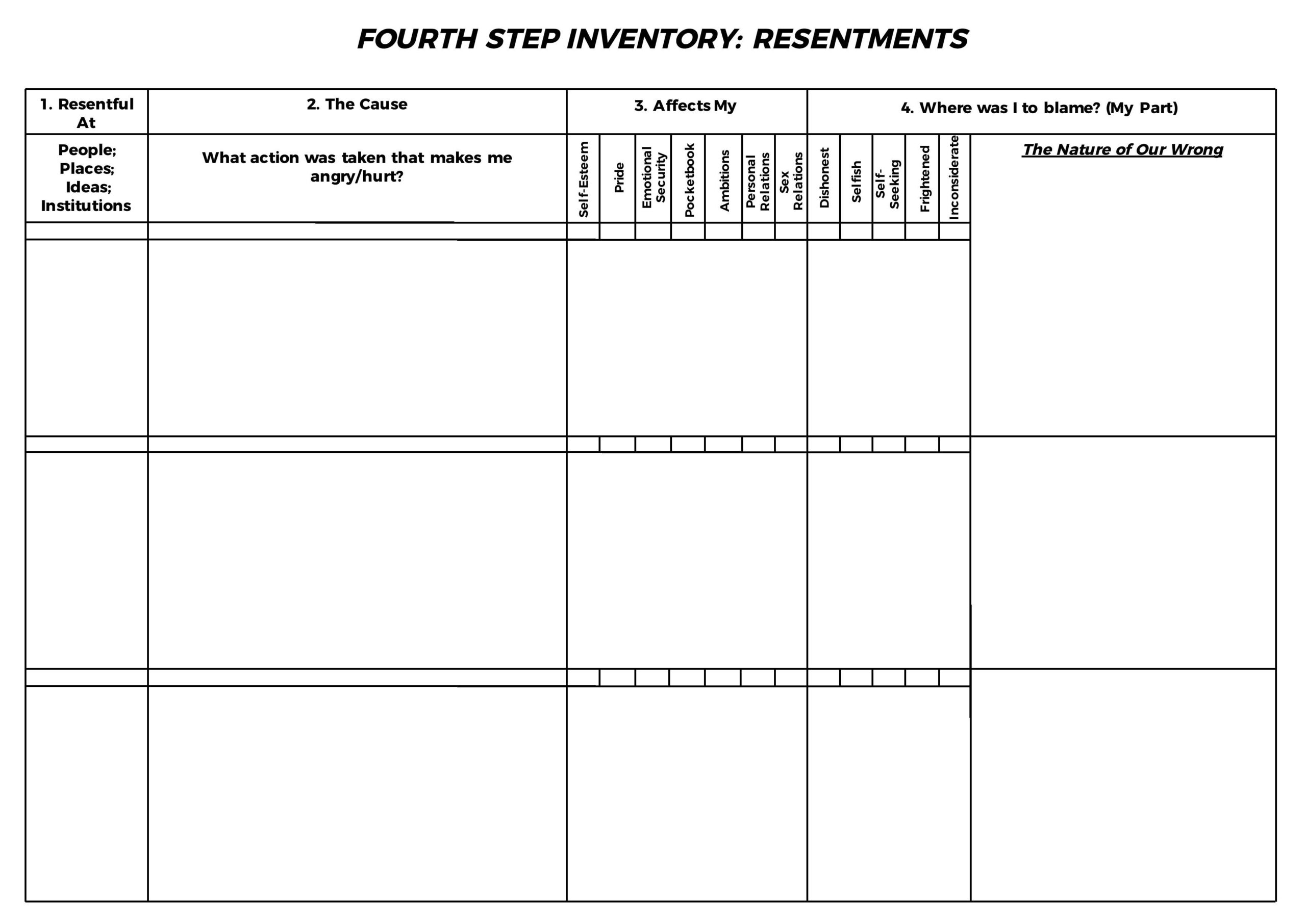 Worksheets Aa Step 4 Examples Worksheets Aa Step 4 Examples