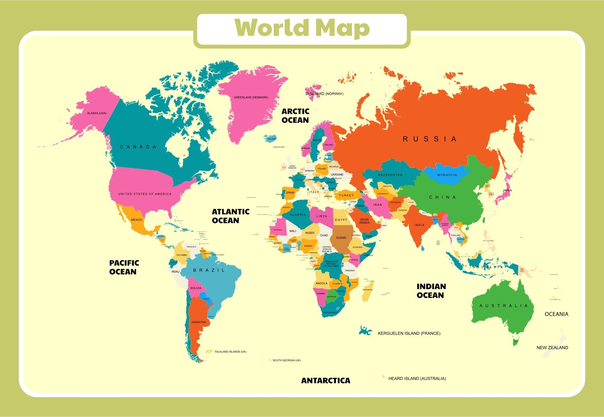 10 Best Large World Maps Printable Printablee Fillable Form 2025