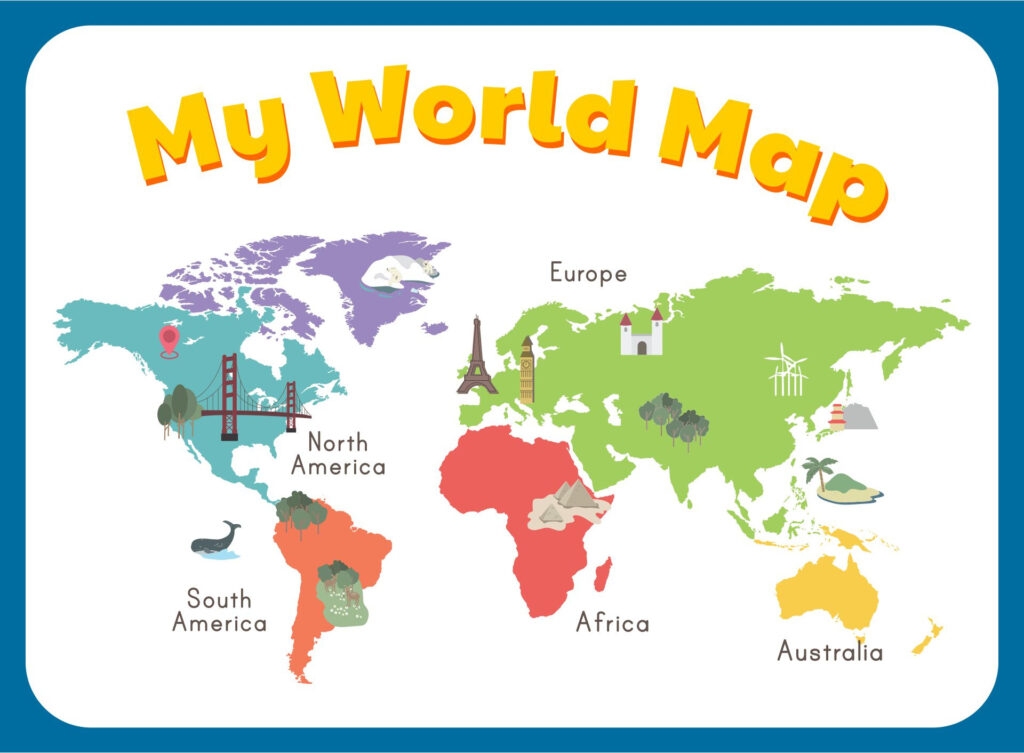 10 Best Simple World Map Printable Printablee Adams Printable Map