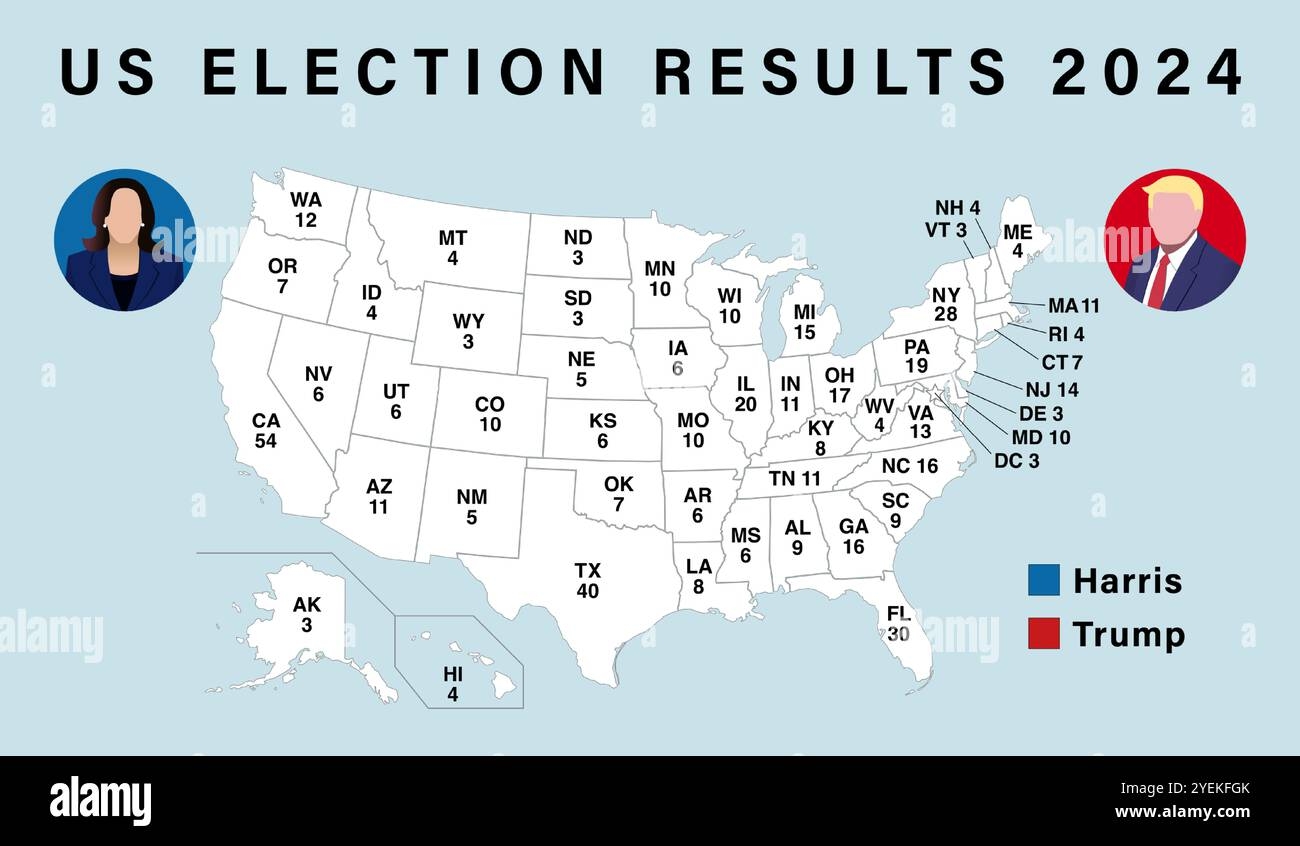 2024 Printable Electoral Map