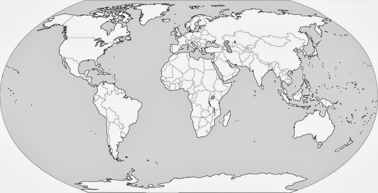 4 Best Plain World Map Printable Artofit