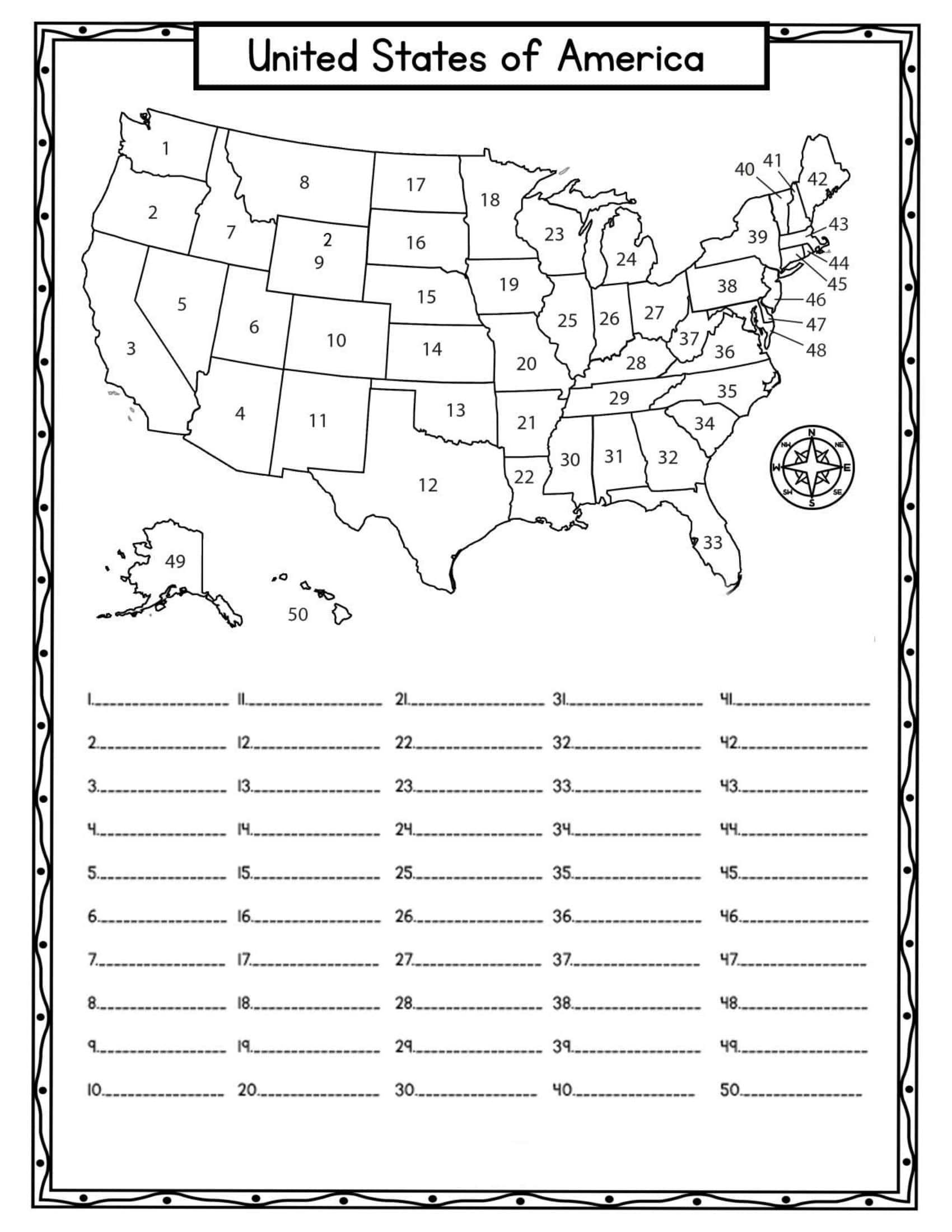 40 Free Printable Blank US Map Templates Editable PDF 