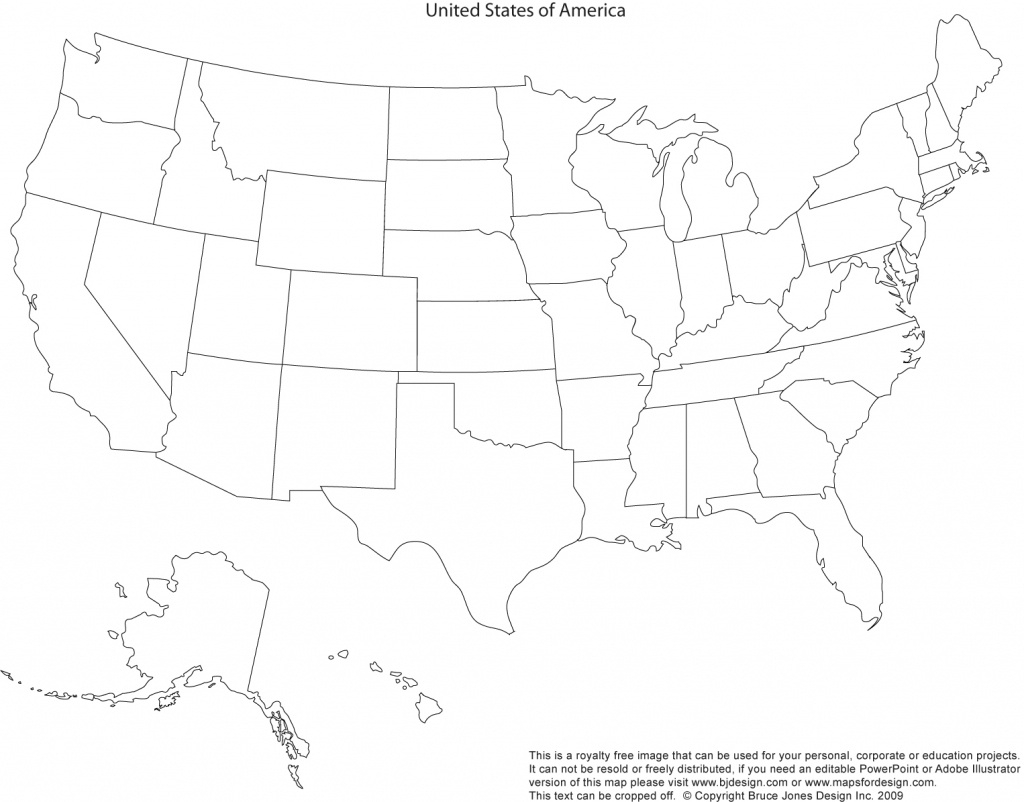 50 States Blank Map Printable