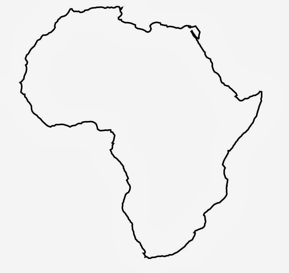 Africa Map Blank Printable UK Printable Hub