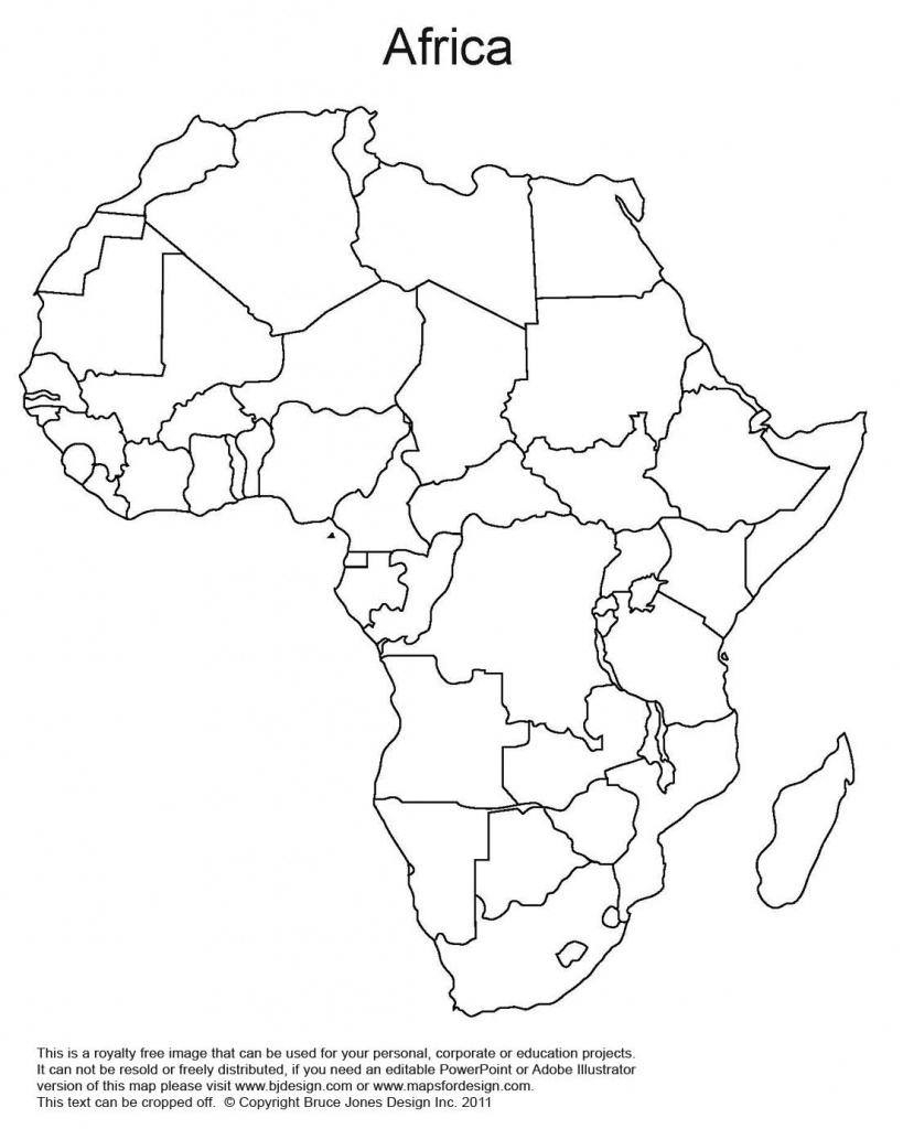 Africa Map Blank Printable