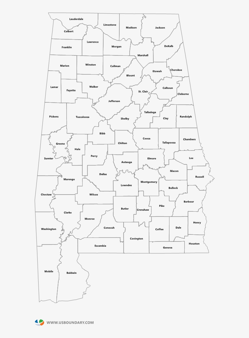 Alabama County Map Printable Alabama County Map Printable