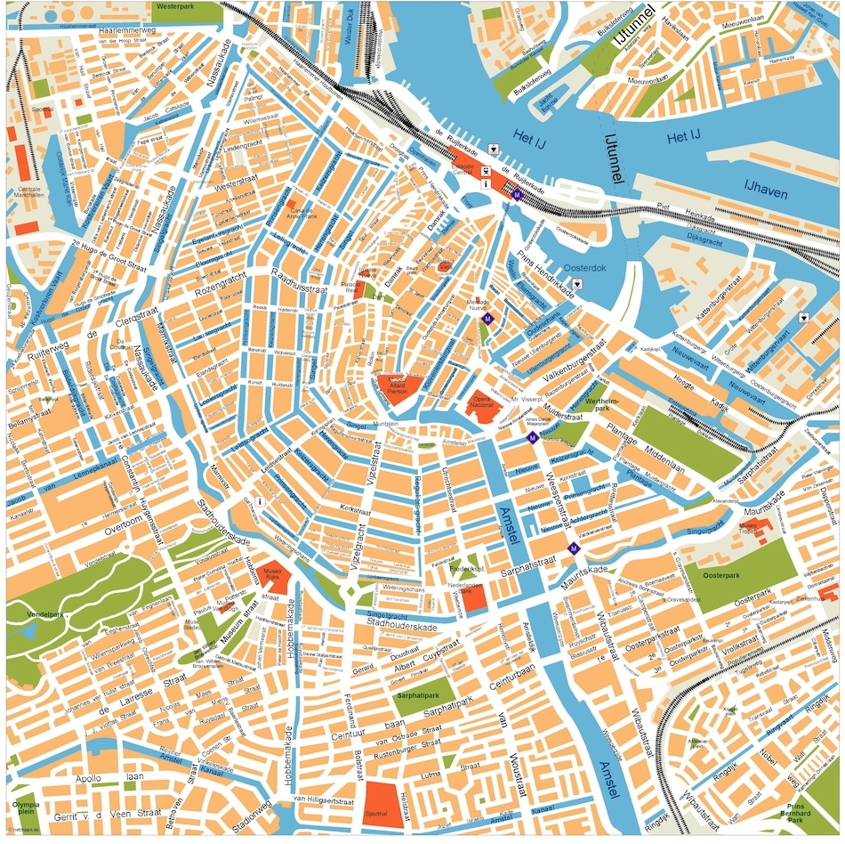 Amsterdam Tourist Map Printable Amsterdam Tourist Map Printable