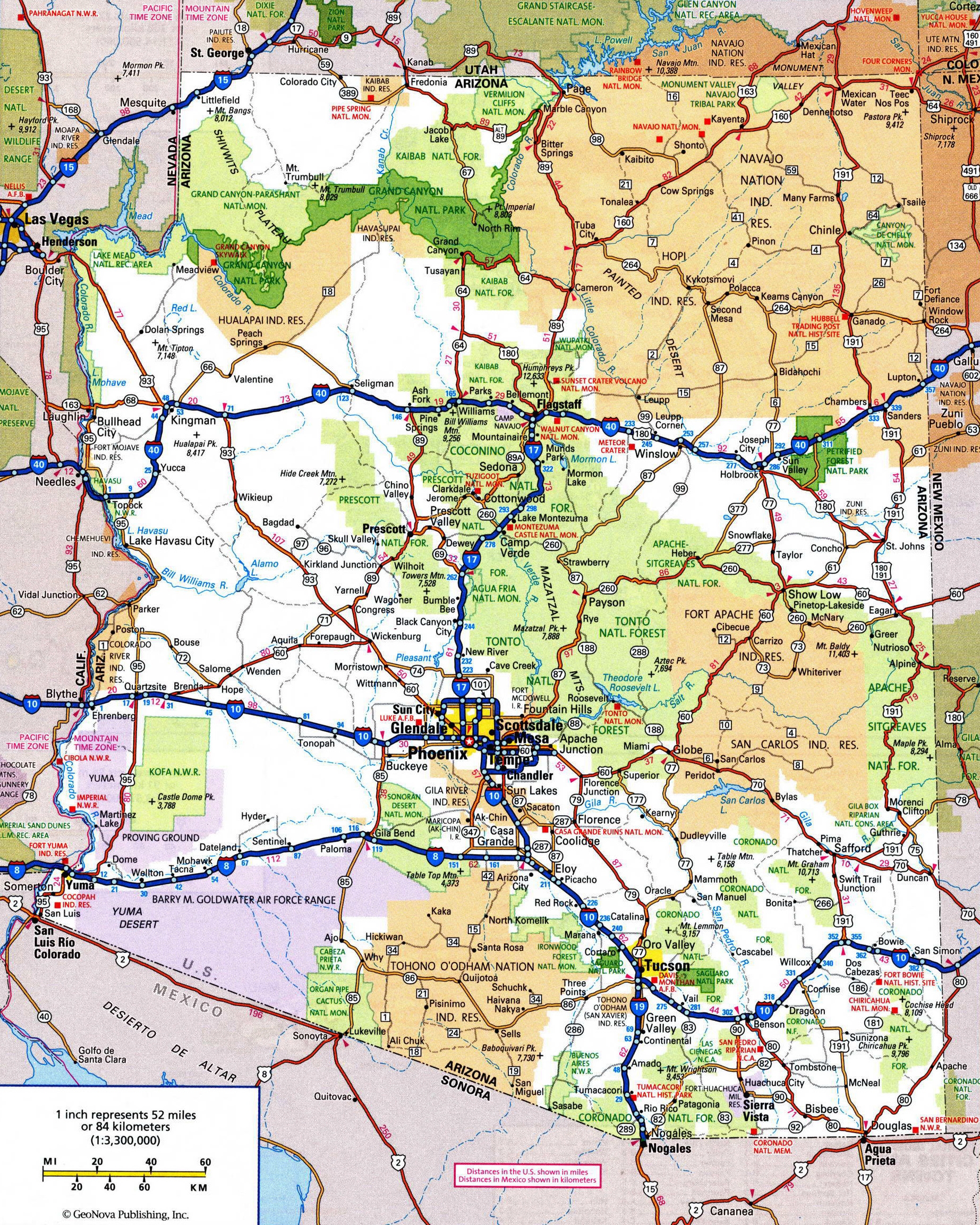 Arizona Maps Printable