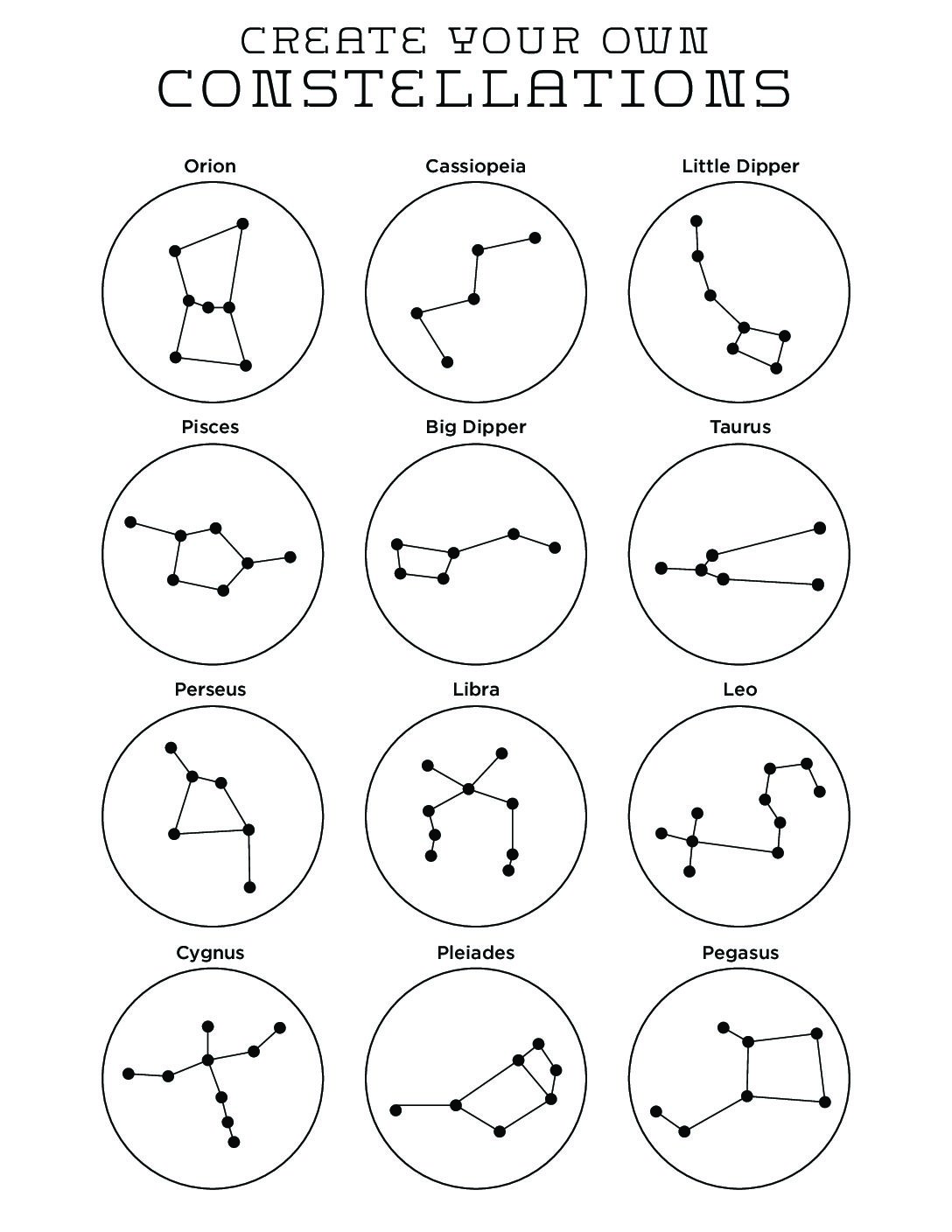Best 13 Dot to Dot Printable Constellations For Kids Artofit