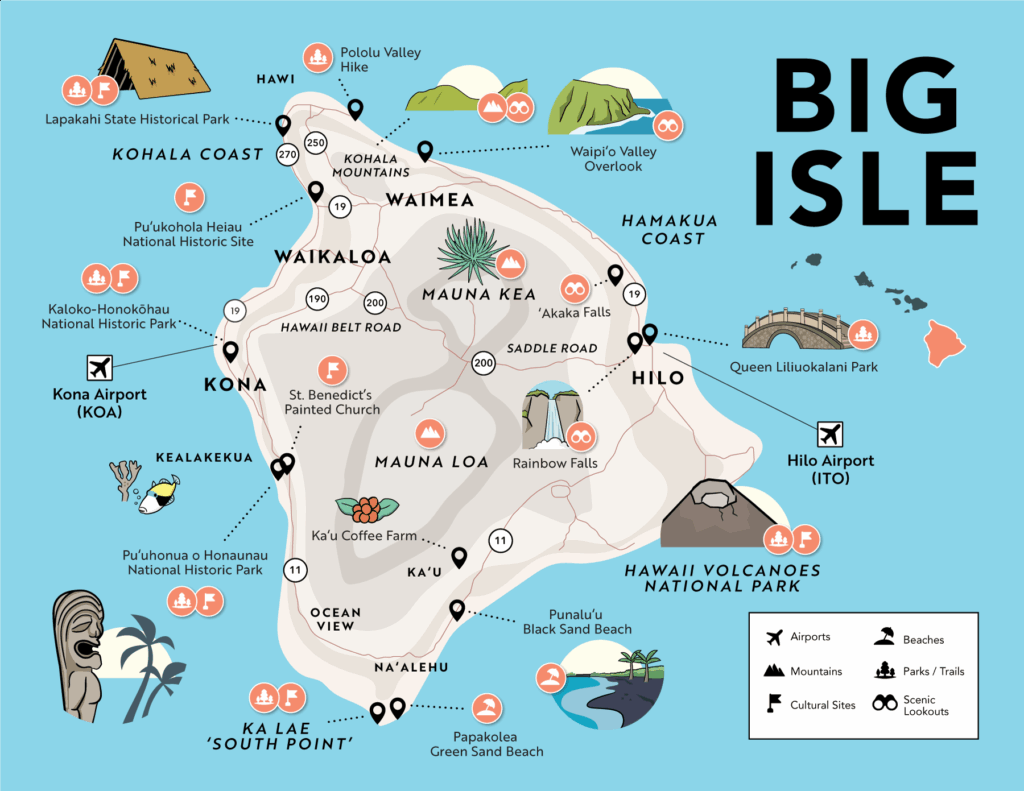 Big Island Map Printable Free Printable Maps