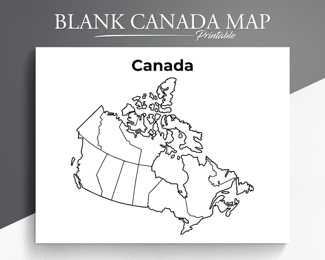 Blank Canada Map Printable