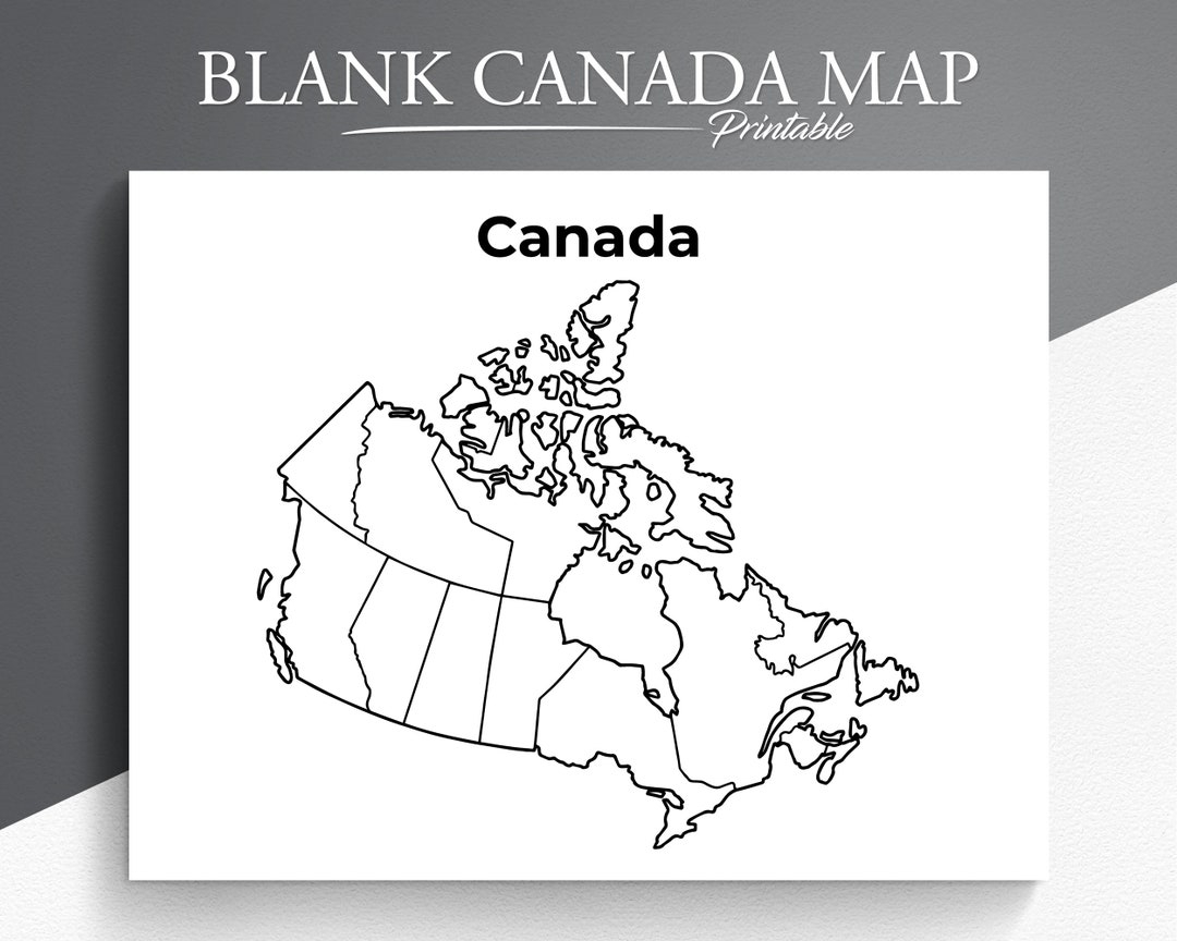 Blank Canada Map Printable