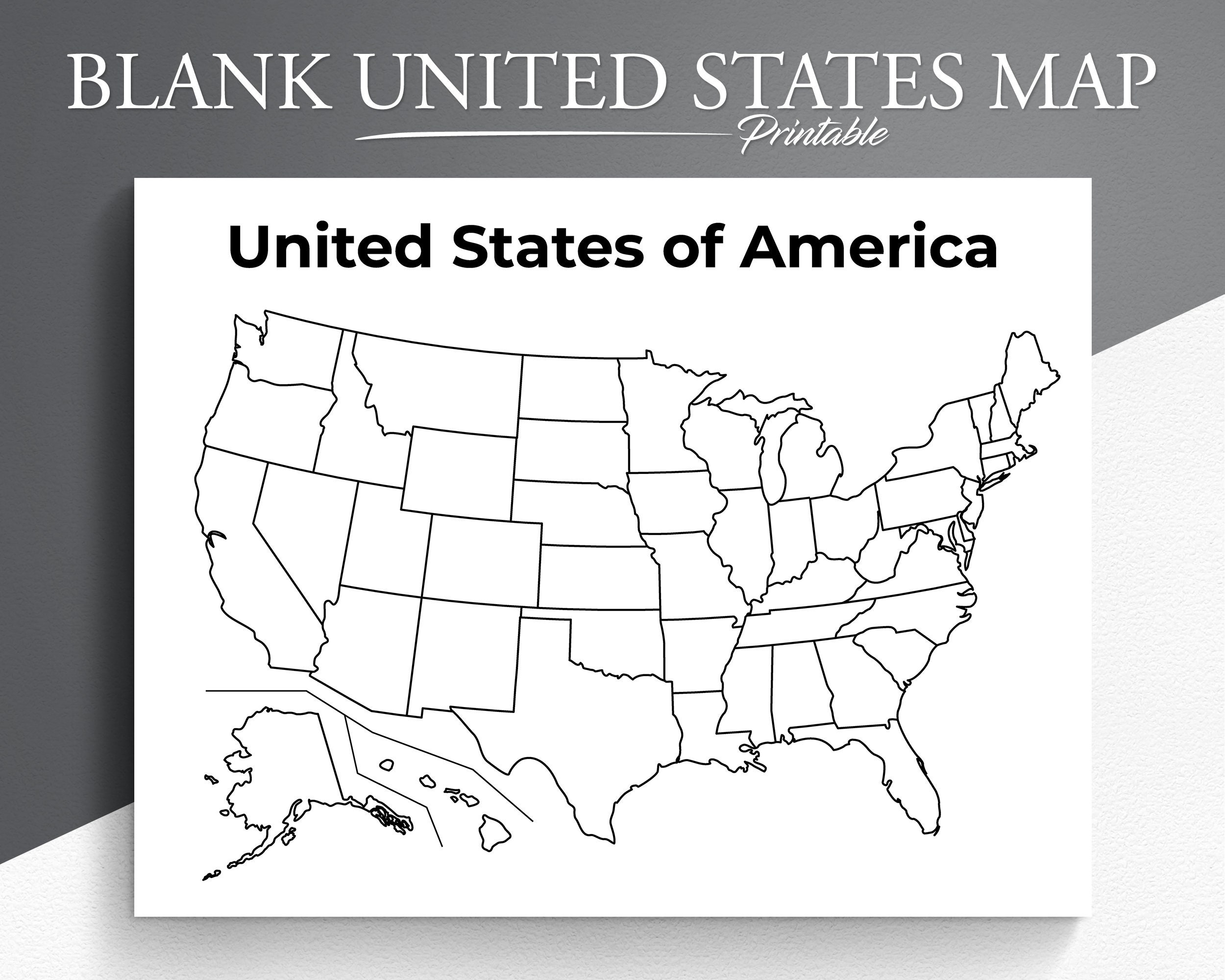 Blank Map Usa Printable Free Printable Map