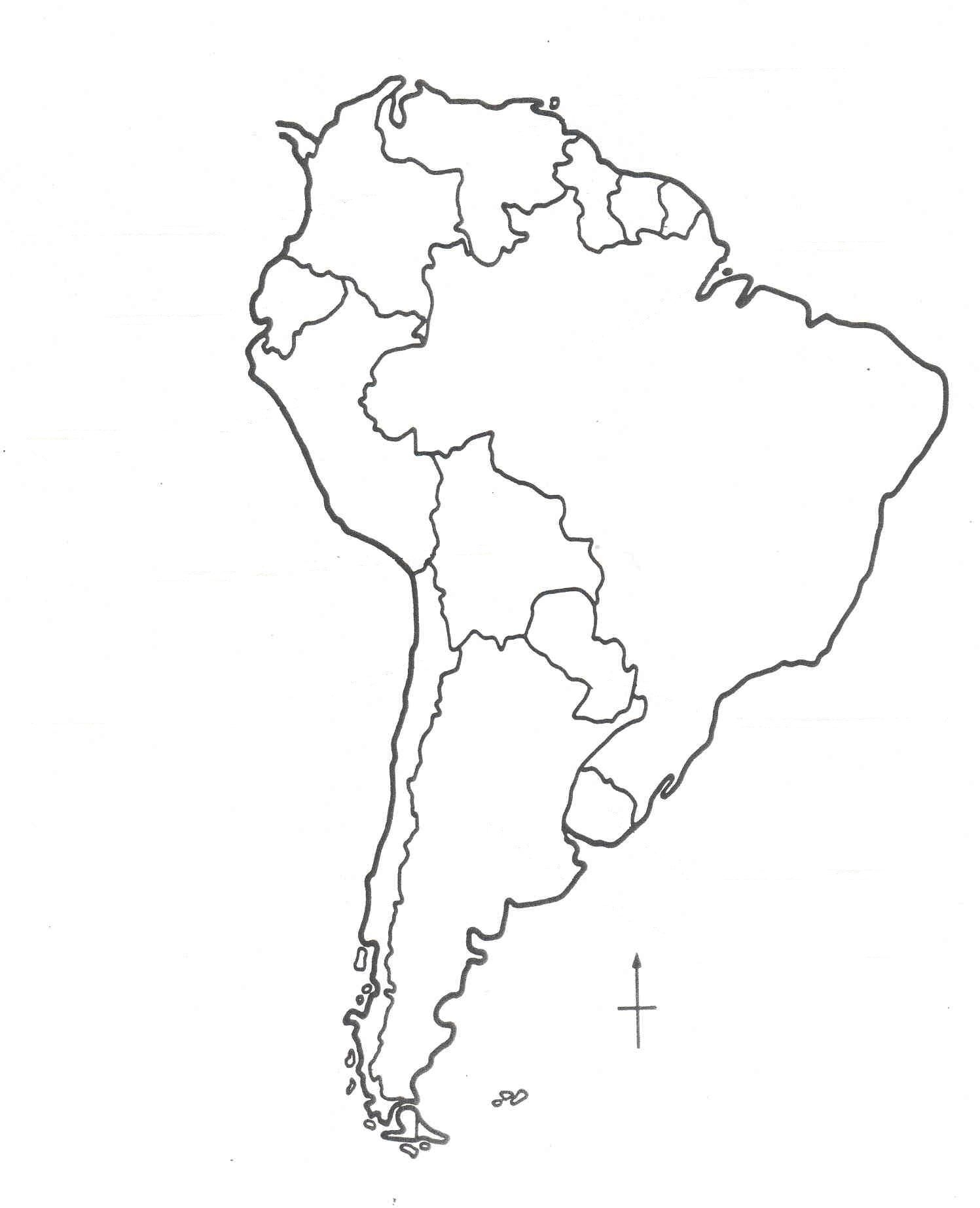 Blank Printable South America Map Printable New Year Banners