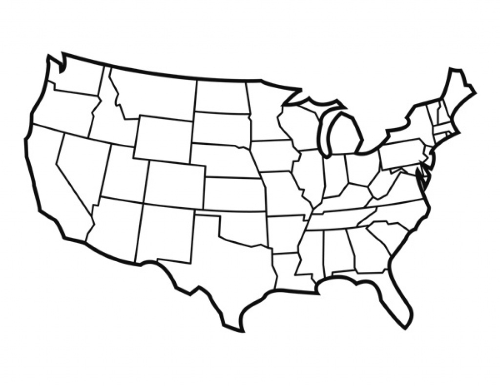 Blank State Map Pdf Printable Map