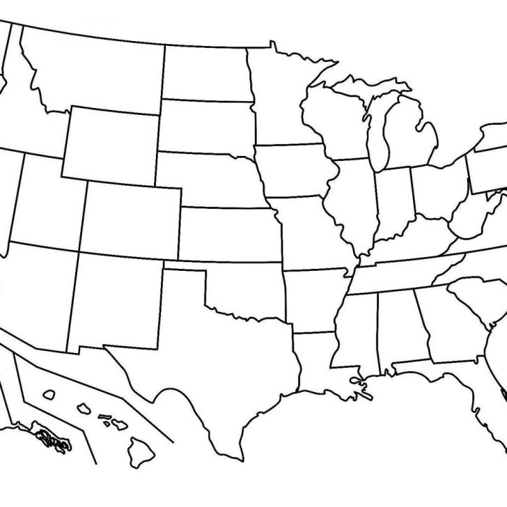 Blank Us Map Pdf Printable Of Capitals Maps Blank Us Map With 