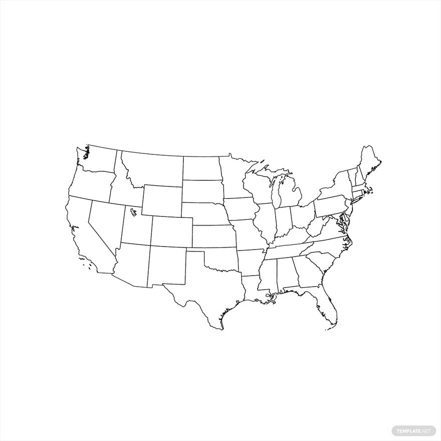 Blank Us Map Printable