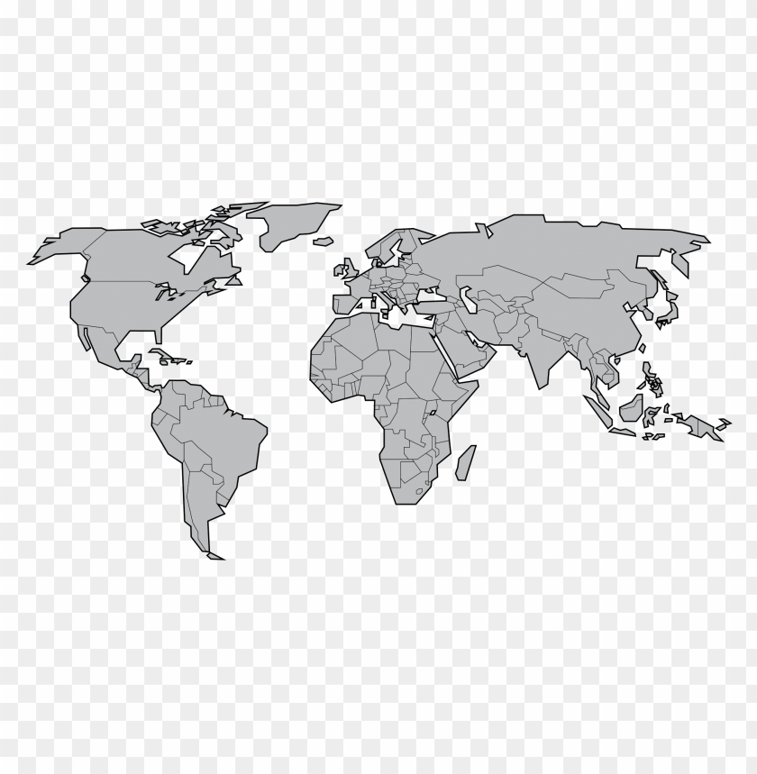 Blank World Map Printable With Countries