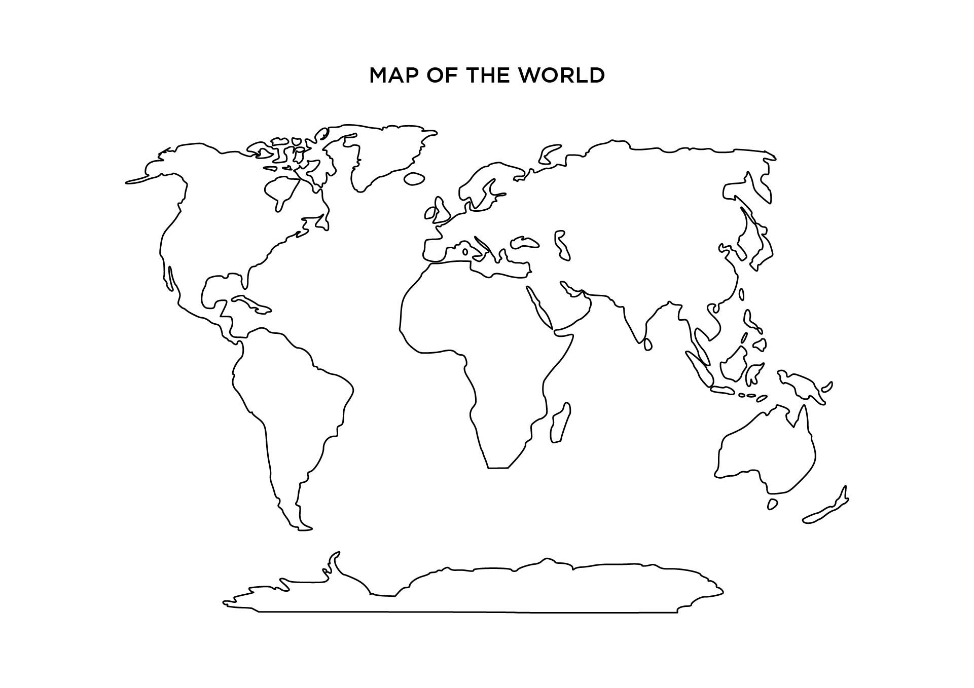 Blank World Maps 10 Free PDF Printables Printablee World Map 