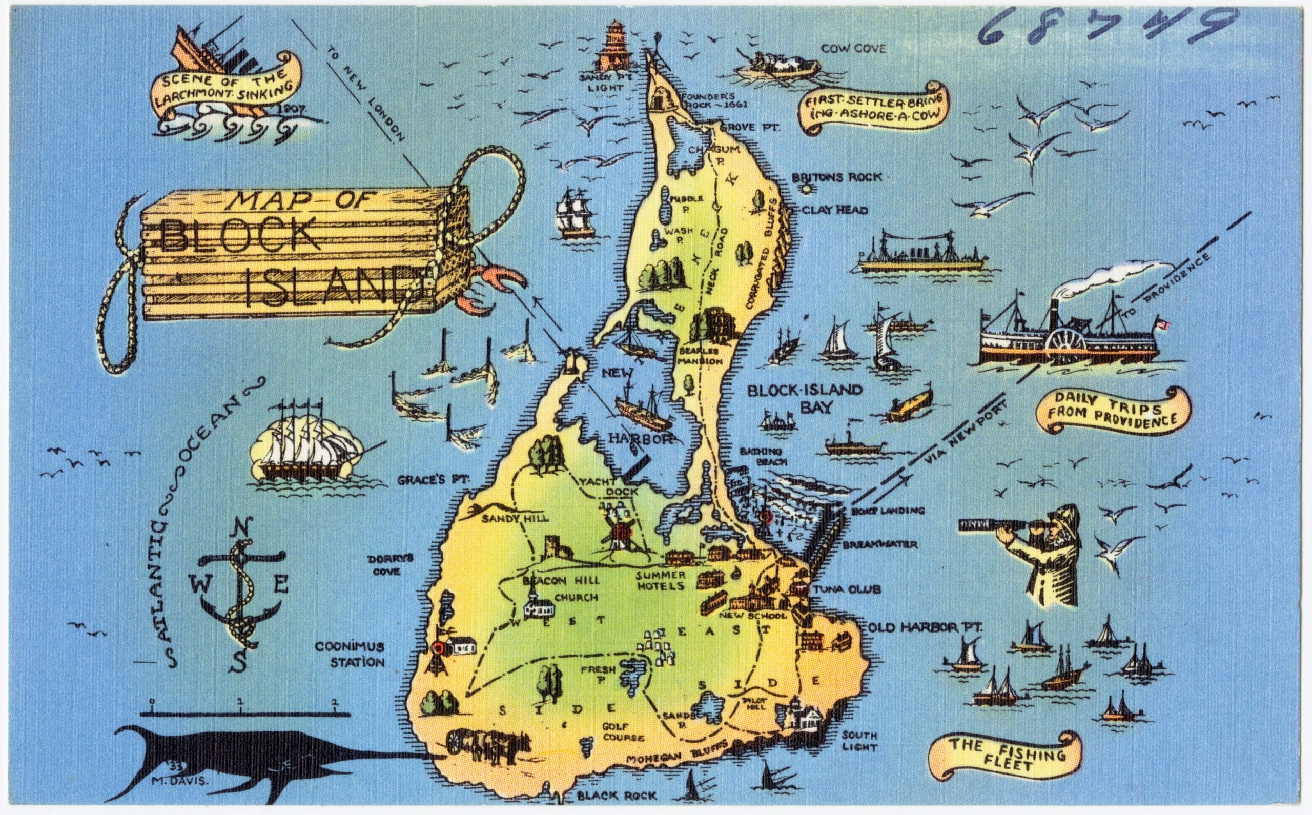 Block Island Map Printable Free Printable Map