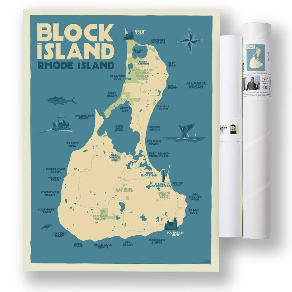Block Island Map Printable Free Printable Map