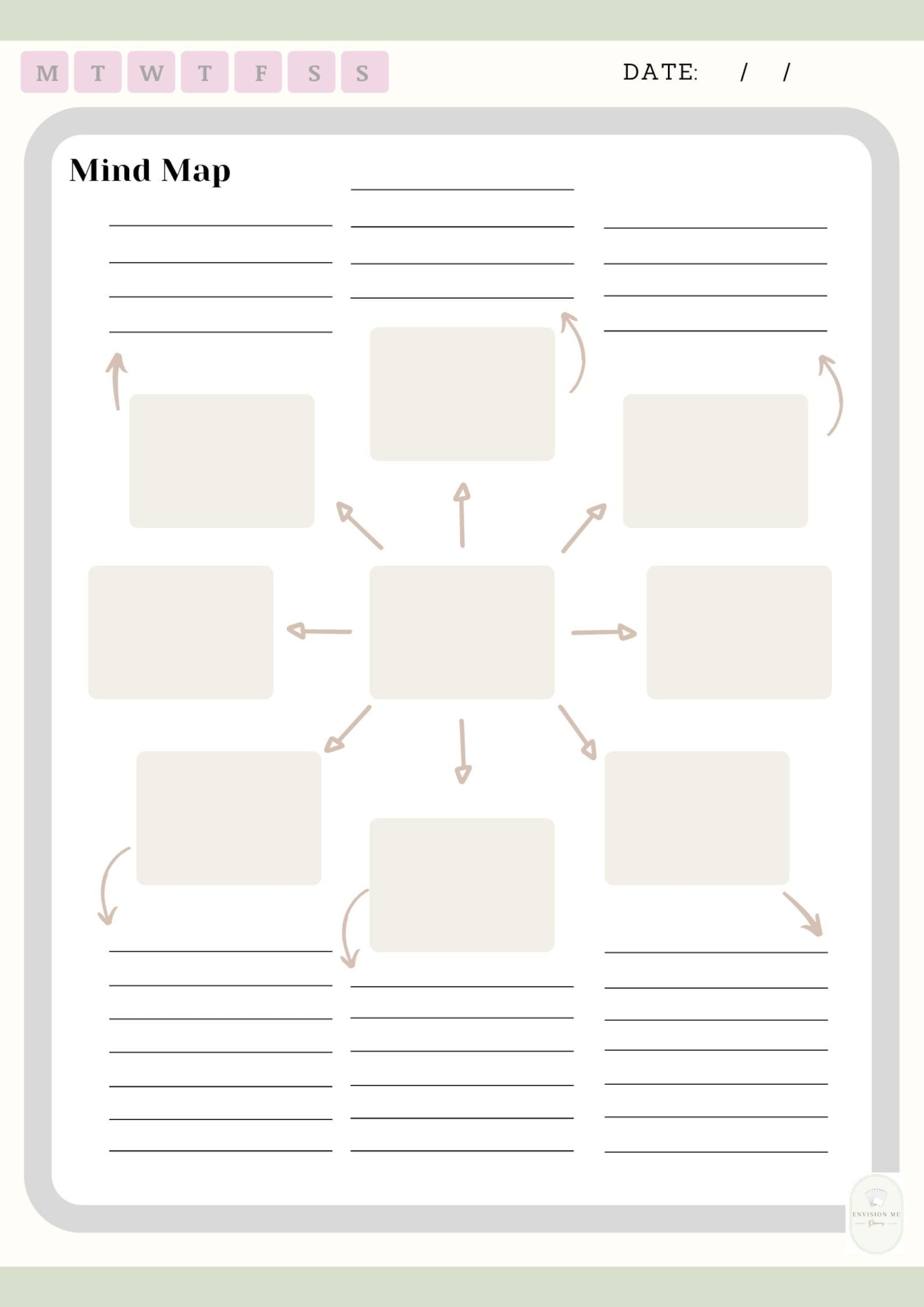 Brainstorming Map Printable