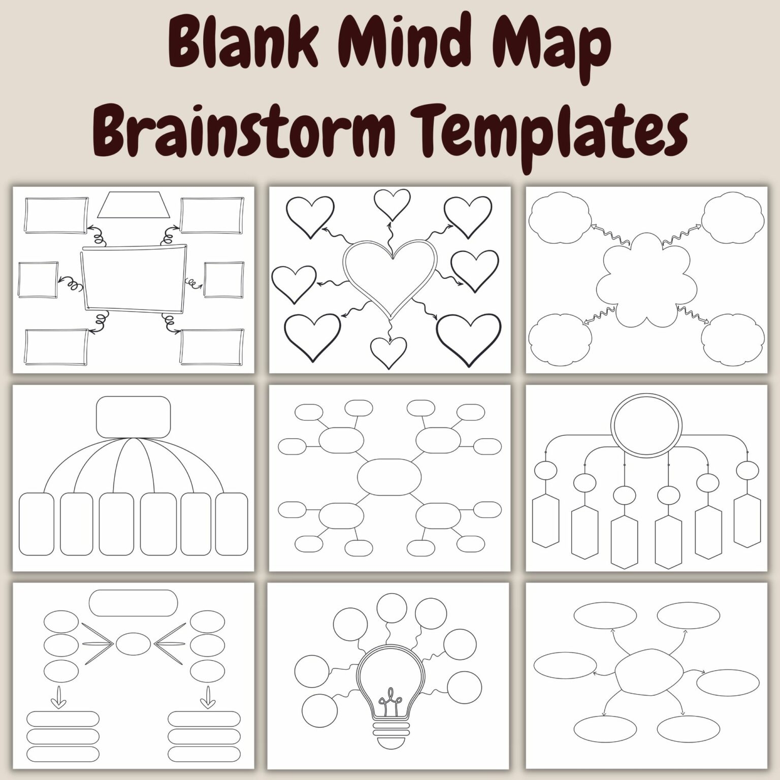 Brainstorming Map Printable