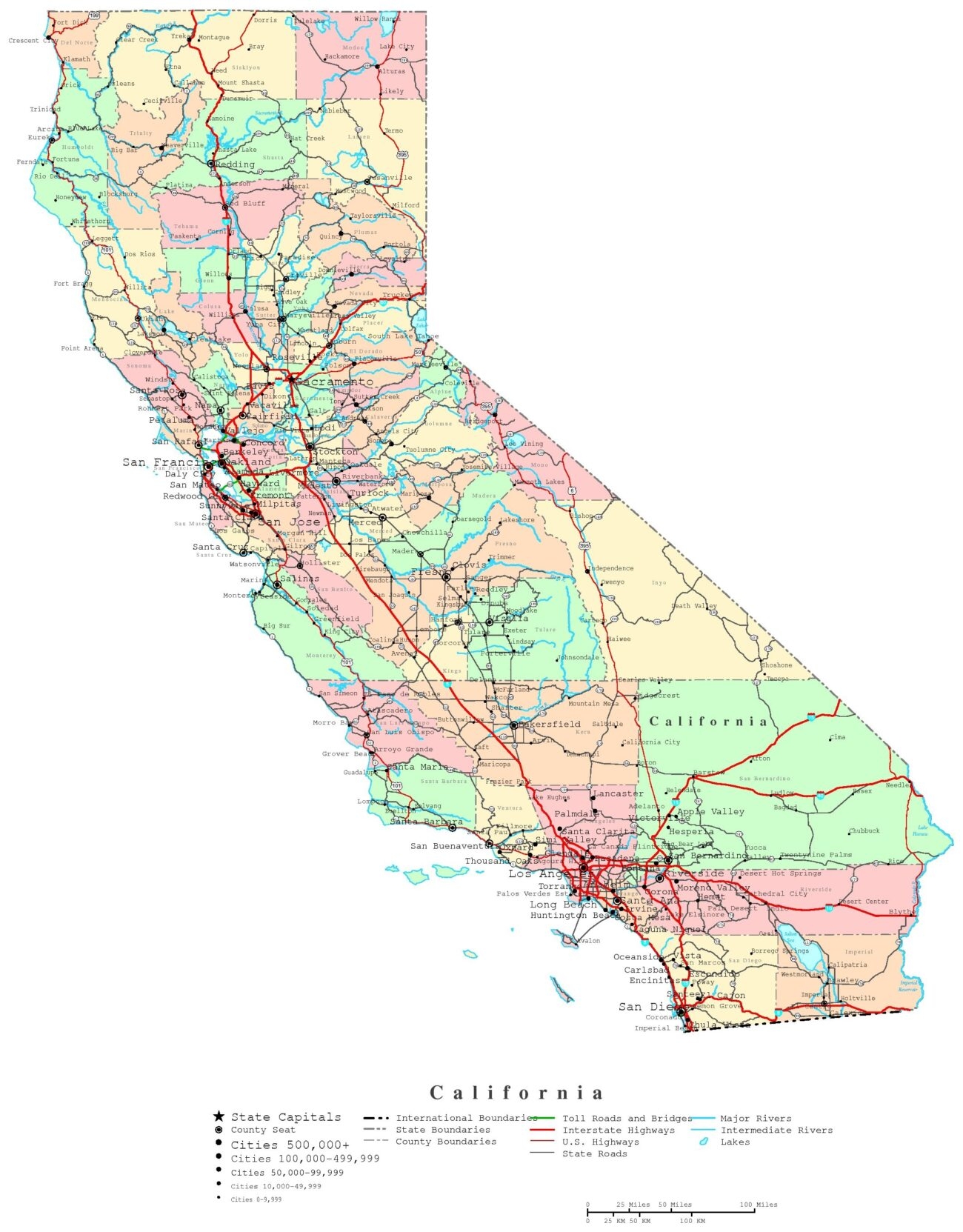 California Map Printable Free Printable Maps