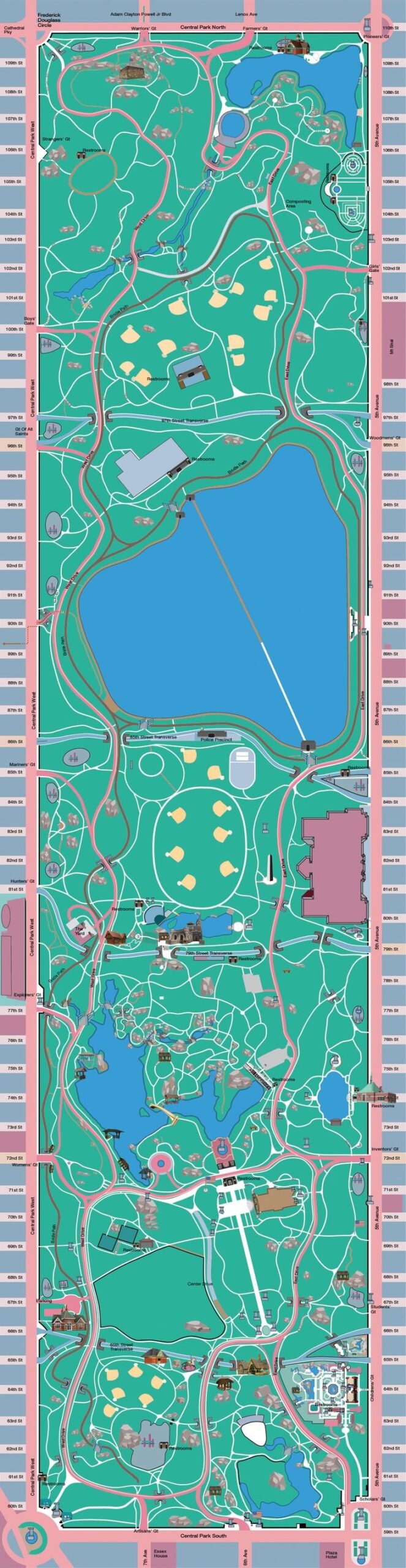 Central Park Map Printable