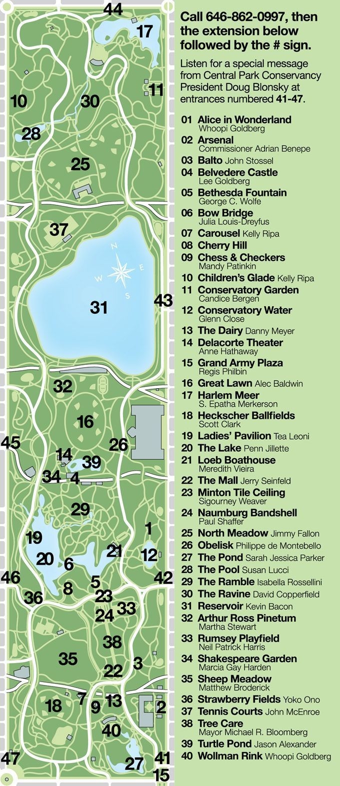 Central Park Map Printable