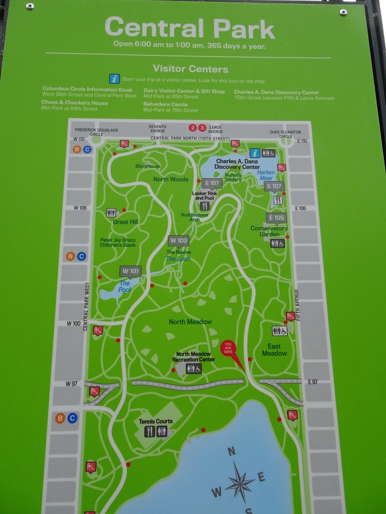 Central Park Printable Map