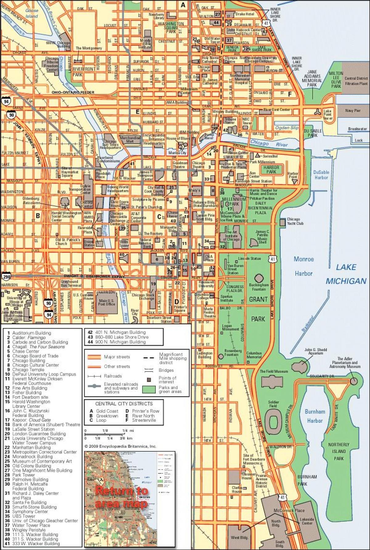 Chicago City Map Printable
