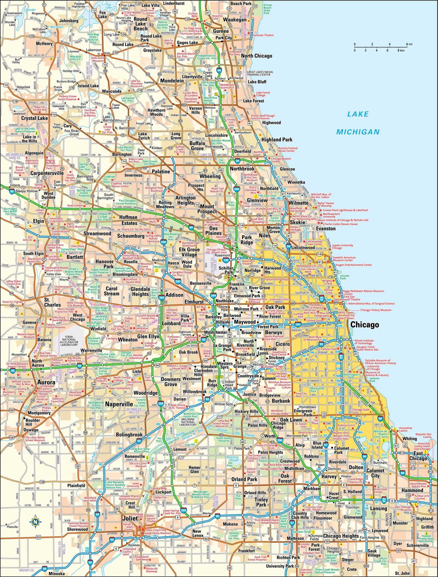 Chicago City Map Printable