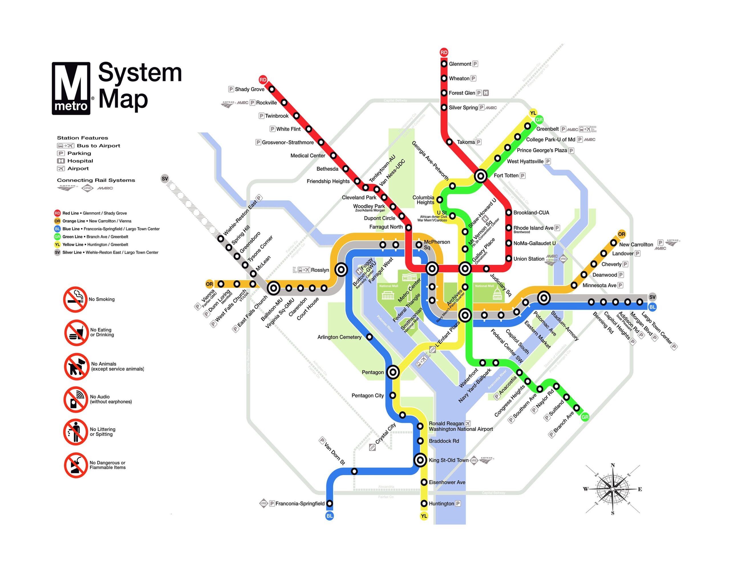 Dc Metro Map Printable